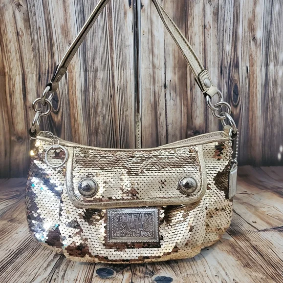 Coach Poppy Sequin shoulder bag